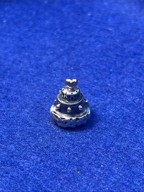 Pandora Sterling Silver Heart-Topped Layered Cake Charm
